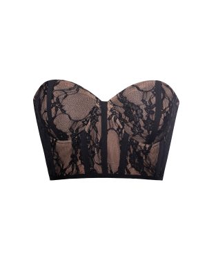New Romantics Black Lace Corset Top