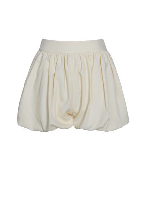Quinzelle Off White Linen Bubble Shorts