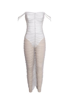 The Birth of Venus Pearl Handmade Crochet Gown
