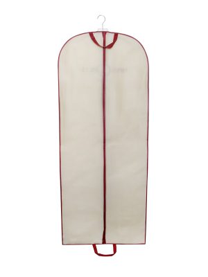 Miss Circle Beige and Red Garment Bag For Dress and Gown