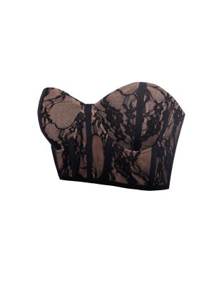 New Romantics Black Lace Corset Top