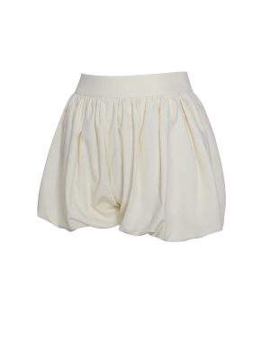 Quinzelle Off White Linen Bubble Shorts