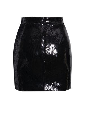 Tamira Black Sequin Mini Bodycon Skirt