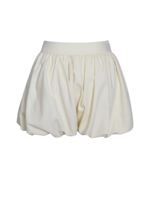 Quinzelle Off White Linen Bubble Shorts