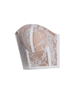New Romantics White Lace Corset Top
