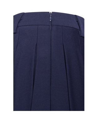 Nasya Navy Blue Pleated Mini Skort