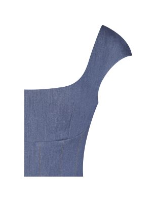 Sada Pleated Denim Mini Dress