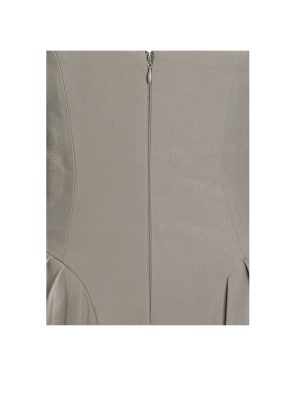 Hazel Brown Preppy Halter Neck Pleated Mini Dress