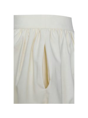 Quinzelle Off White Linen Bubble Shorts