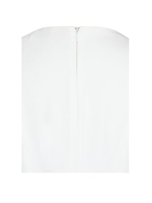 Idina Business Casual White Romper with Black Trim