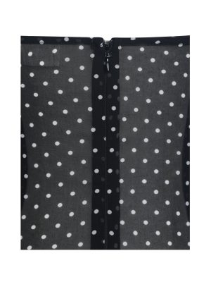 Yadira Black Base Polka Dot Chiffon Maxi Dress