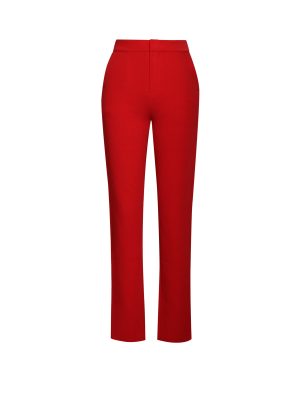 Vayla Red Skinny Fit Crepe Trousers