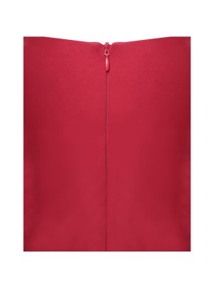 Sacha Red Lace Drop Waist Corset Puffy Mini Dress