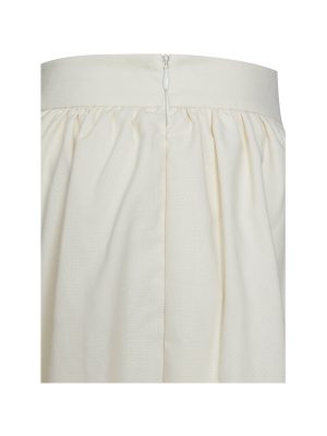 Quinzelle Off White Linen Bubble Shorts
