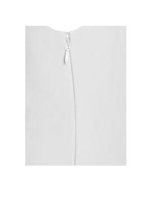 Tala White Sleeveless Pleated Preppy Mini Dress