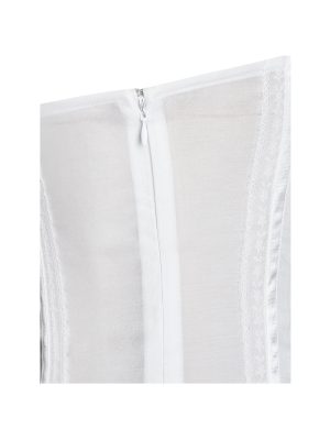 Eden Square Neck Ruffle Trim High Waist Midi Dress