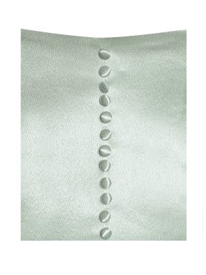 Lael Mint Green Back Button Trailing Gown