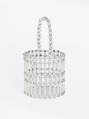Miss Circle Pearl Diamond Mini Handbag